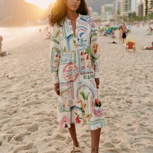 FARM Rio Multicolor Graphic Print Dress